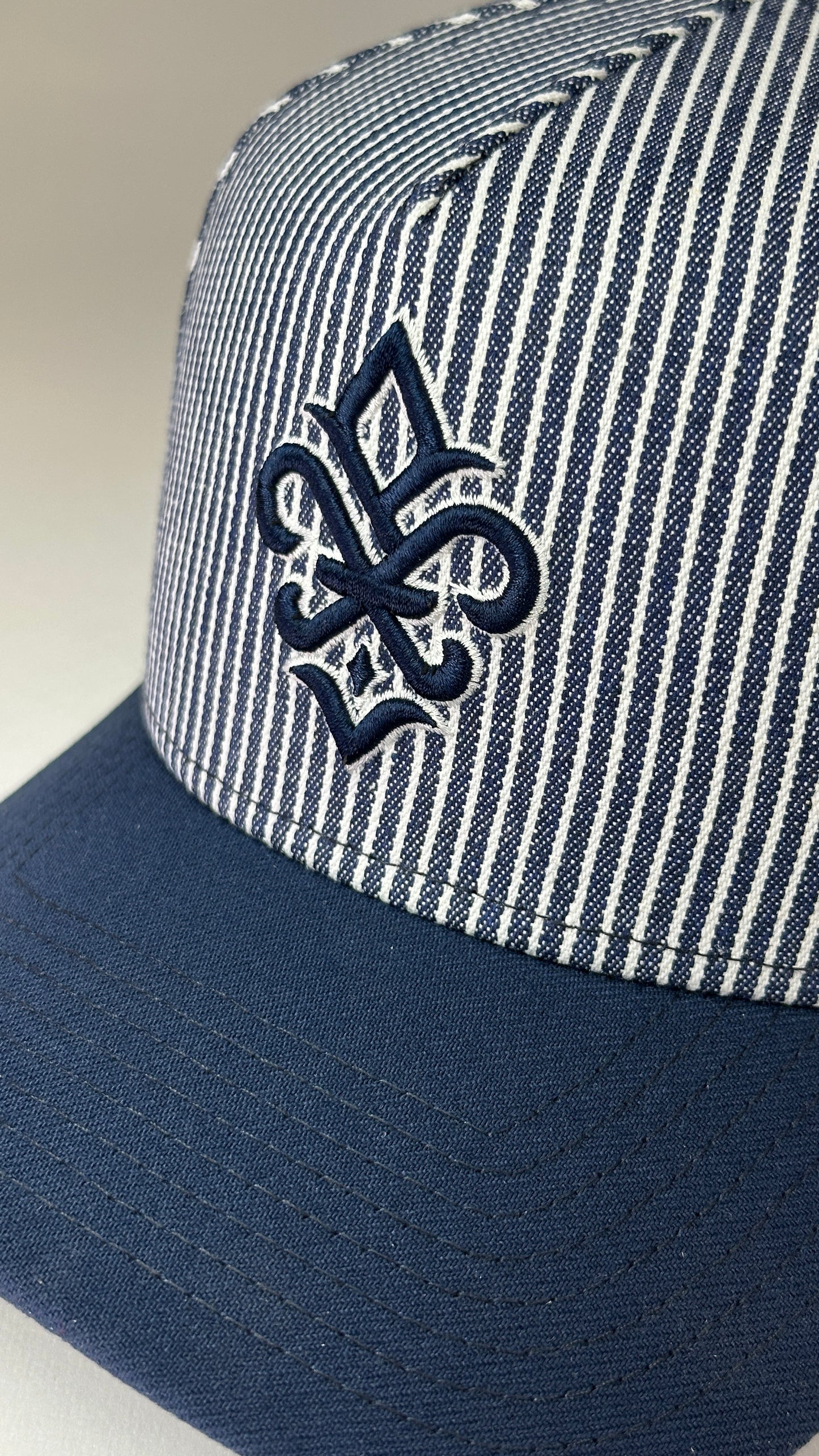 New Era 9FORTY A-Frame Blue & White Pinstripe