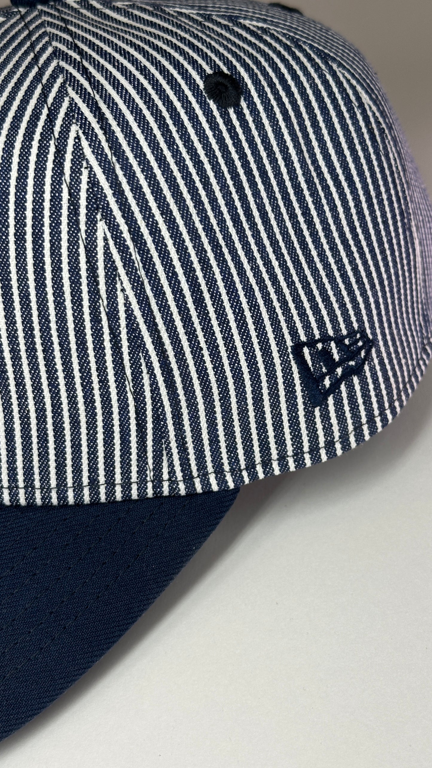 New Era 9FORTY A-Frame Blue & White Pinstripe