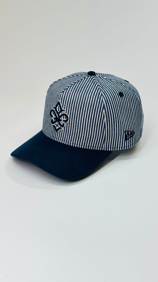New Era 9FORTY A-Frame Blue & White Pinstripe